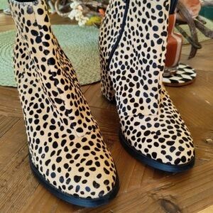 Leopard Print Ankle Booties
